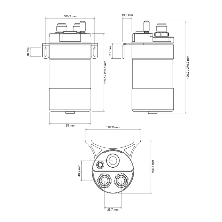 Competition Catch Can 0.5 liter / 1.0 liter