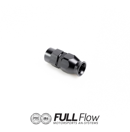 Full Flow PTFE Hose End Fitting Straight AN-6