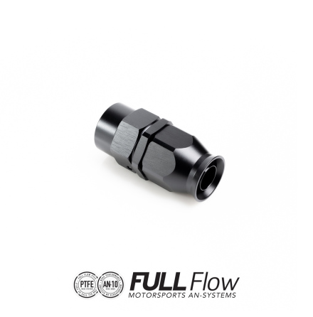 Full Flow PTFE Hose End Fitting Straight AN-10