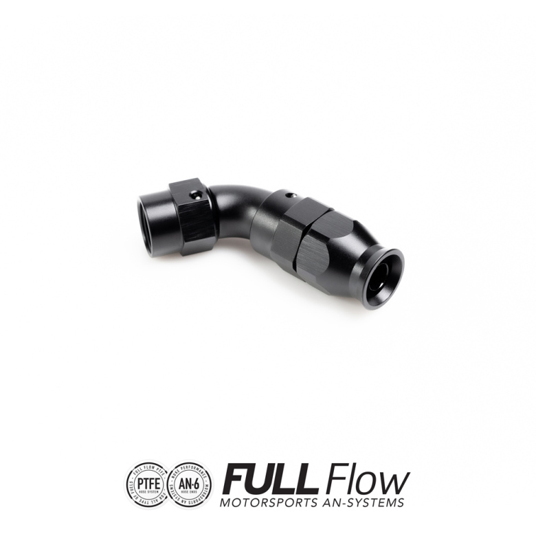 Full Flow PTFE Hose End Fitting 60 Degree AN-6