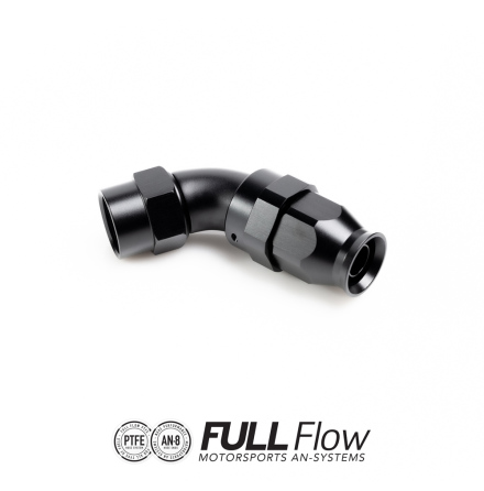 Full Flow PTFE Hose End Fitting 60 Degree AN-8