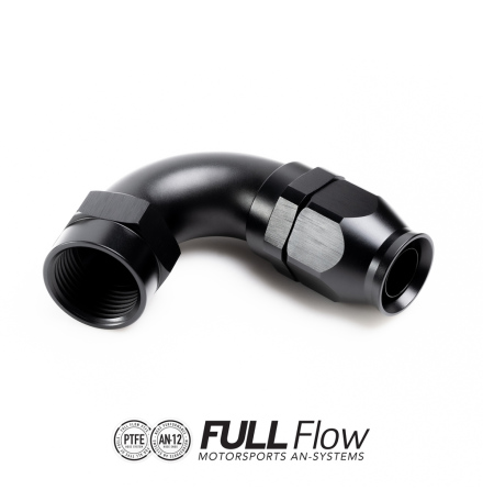 Full Flow PTFE Hose End Fitting 120 Degree AN-12