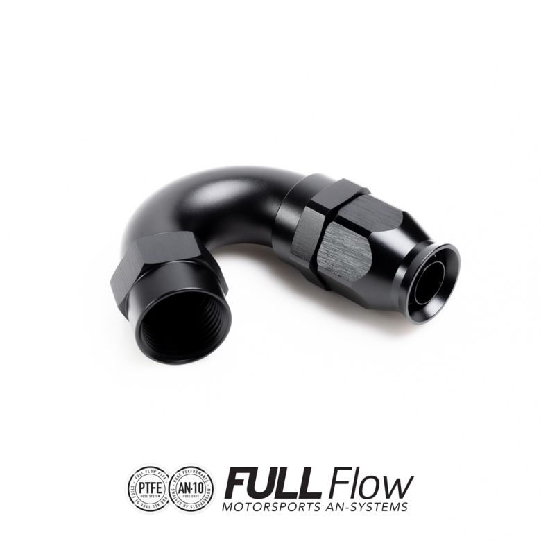 Full Flow PTFE Hose End Fitting 150 Degree AN-10
