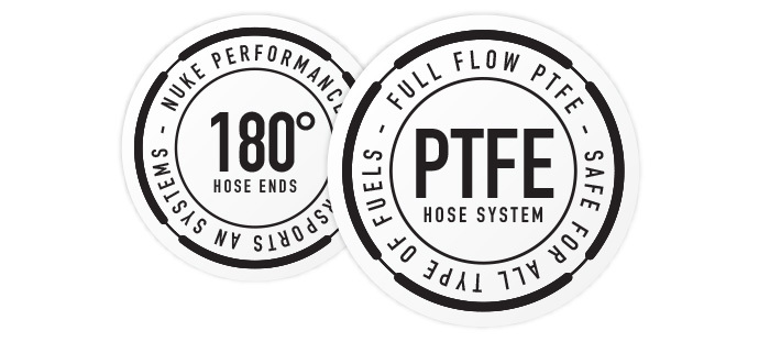 180 Degree Full Flow PTFE Hose End Fittings