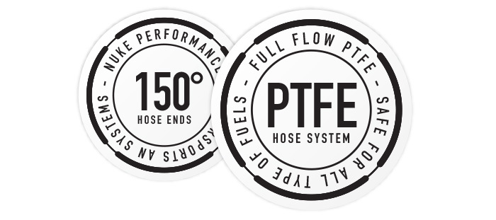 150 Degree Full Flow PTFE Hose End Fittings