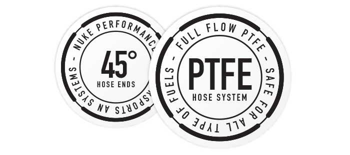 45 Degree Full Flow PTFE Hose End Fittings