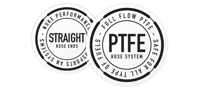 Straight Full Flow PTFE Hose End Fittings