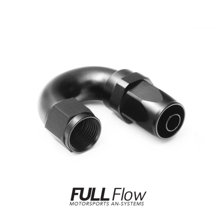 Full Flow AN Hose End Fitting 180 Degree AN-6