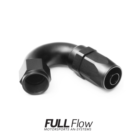 Full Flow AN Hose End Fitting 150 Degree AN-8