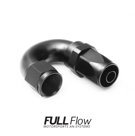 Full Flow AN Hose End Fitting 180 Degree AN-8