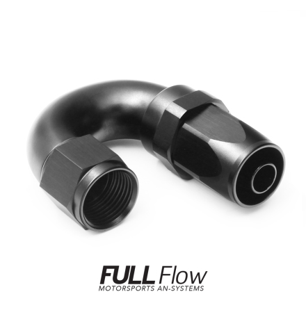 Full Flow AN Hose End Fitting 180 Degree AN-12