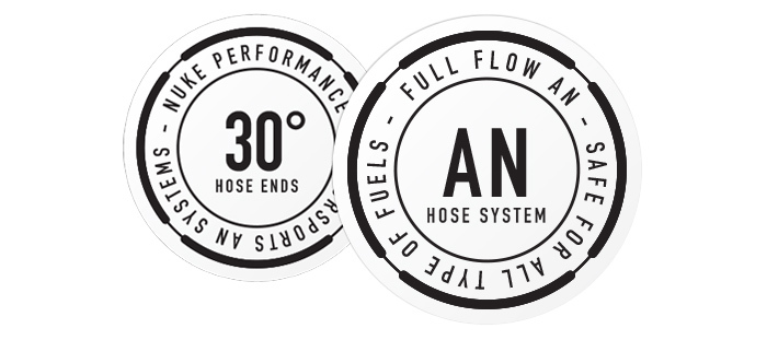 30 Degree Full Flow AN Hose End Fittings