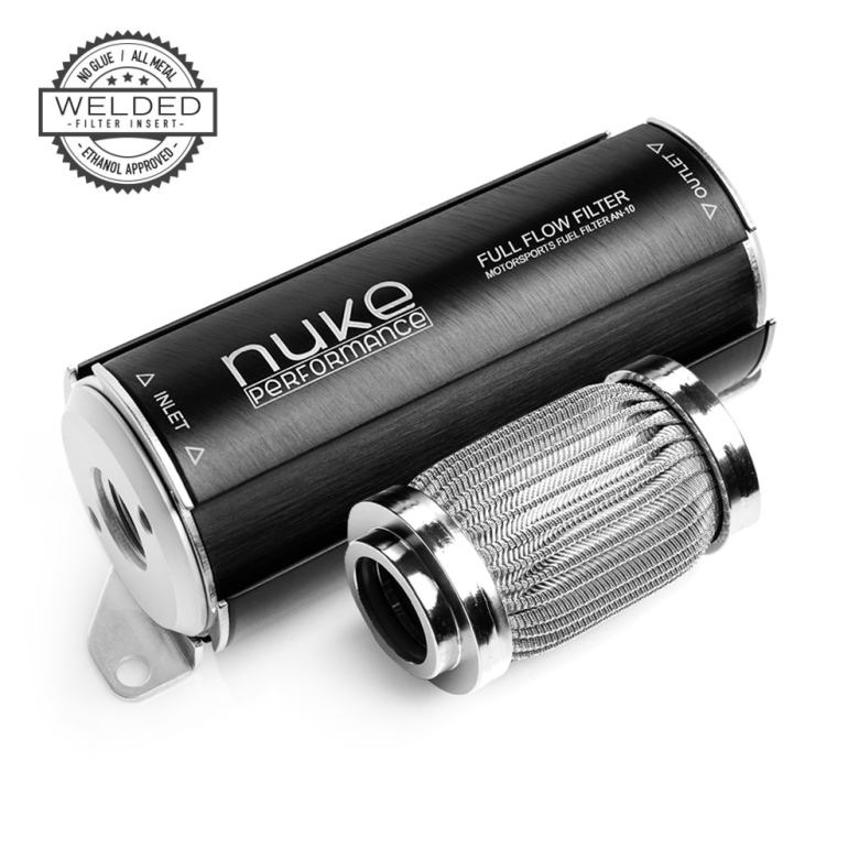 Nuke Performance Fuel Filter with integrated brackets, 10 and 100 micron  ethanol proof fuel filter