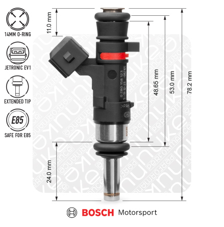 Bosch injector 627cc, 53mm (EV14S)