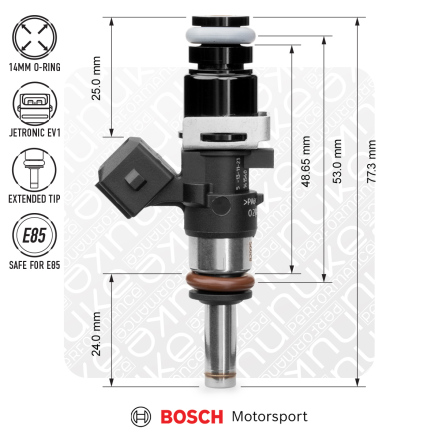 Bosch injector 1200cc, 53mm (EV14S)
