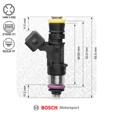 Bosch injector 2200cc NGI2, 53mm (EV14S)