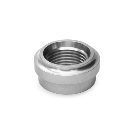 AN Female Weld Bungs, Stainless Steel