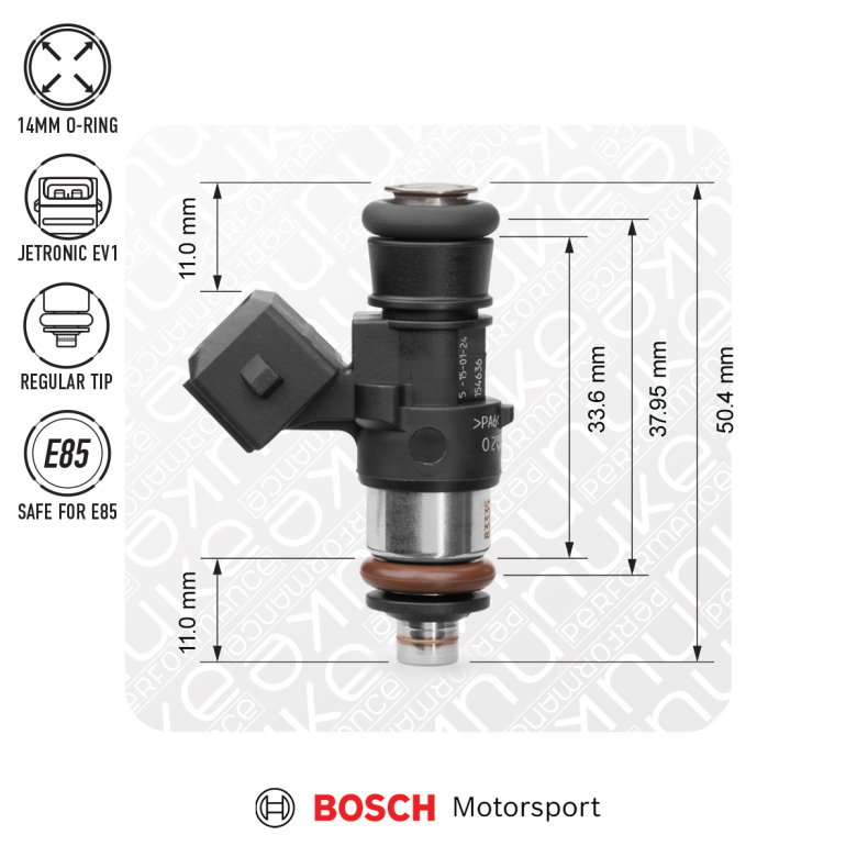 Bosch injector 1462cc, 38mm (EV14K), 6pcs flow matched