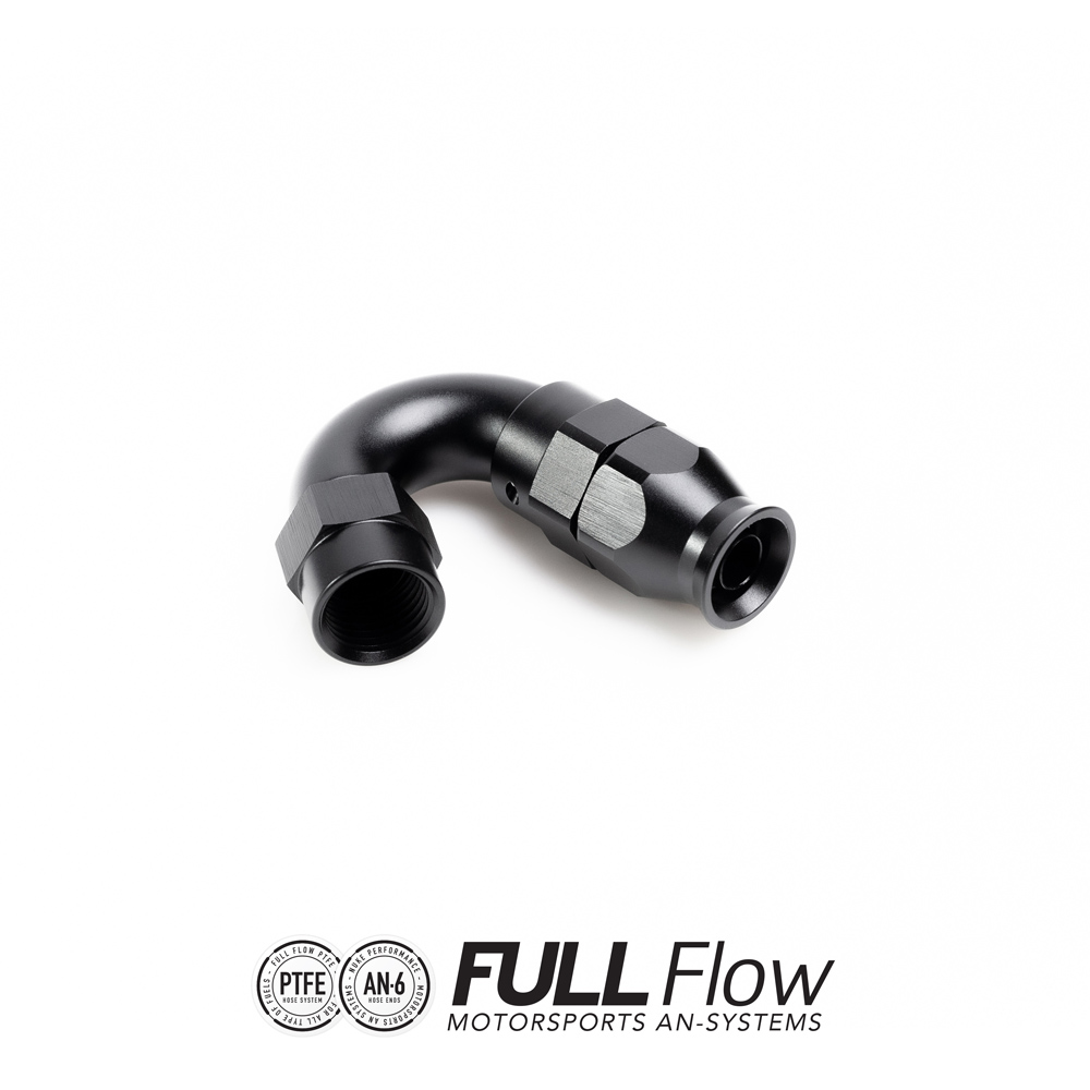 Nuke Performance Full Flow PTFE Hose End Fitting 150 Degree AN-6